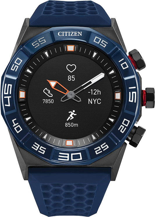 CZ Smart Hybrid Smartwatch 44Mm Stainless Steel, Continuous Heart Rate Tracking, Fitness Activity, Golf App, Displays Notifications and Messages, Bluetooth Connection, 15 Day Battery Life.