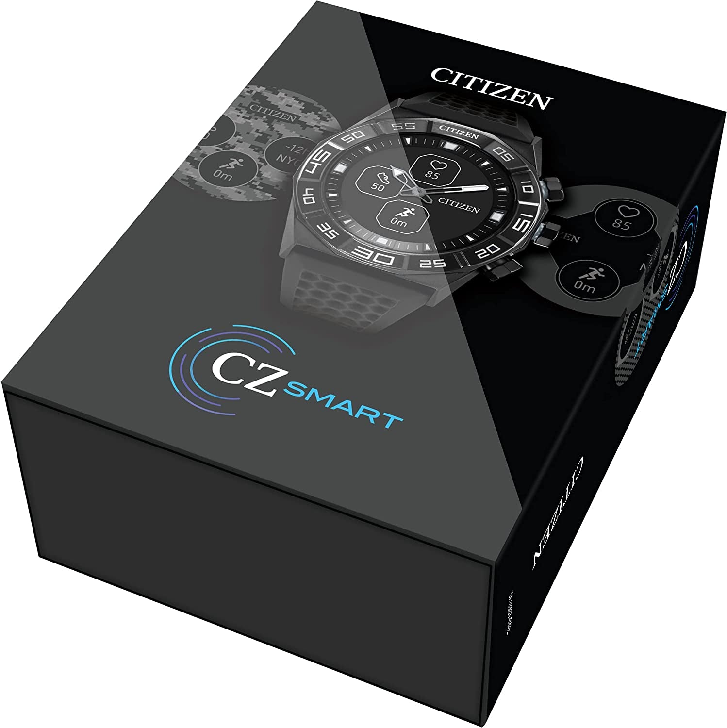 CZ Smart Hybrid Smartwatch 44Mm Stainless Steel, Continuous Heart Rate Tracking, Fitness Activity, Golf App, Displays Notifications and Messages, Bluetooth Connection, 15 Day Battery Life.